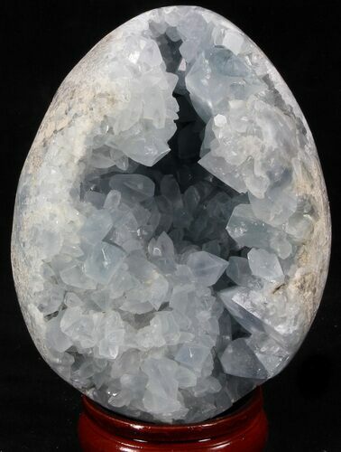 Gorgeous Celestine (Celestite) Geode Egg - Madagascar #37064